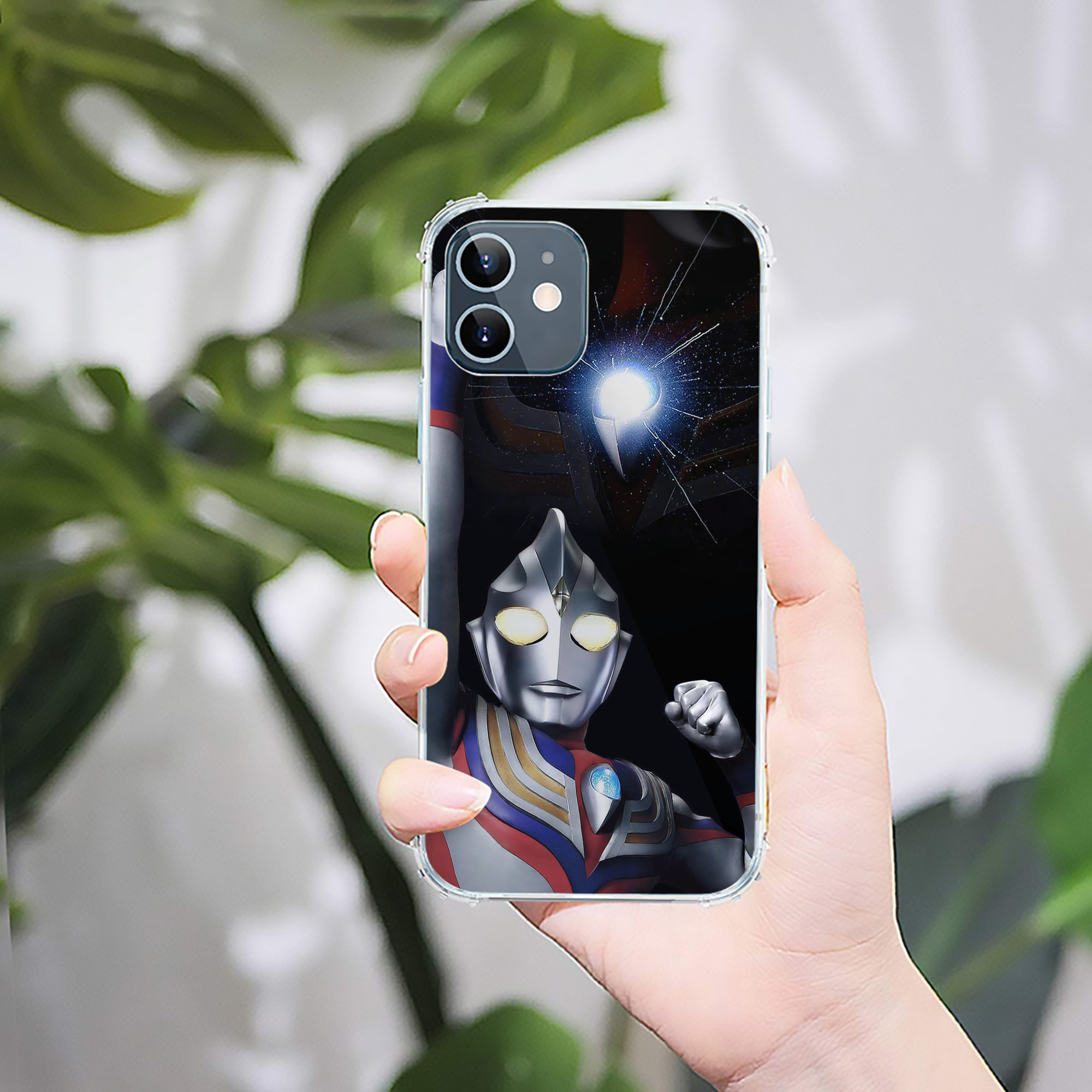 （画像用） ウルトラマン Ultraman 【iPhone 12シリーズ対応】透明スマホケース（クリアソフトケース）